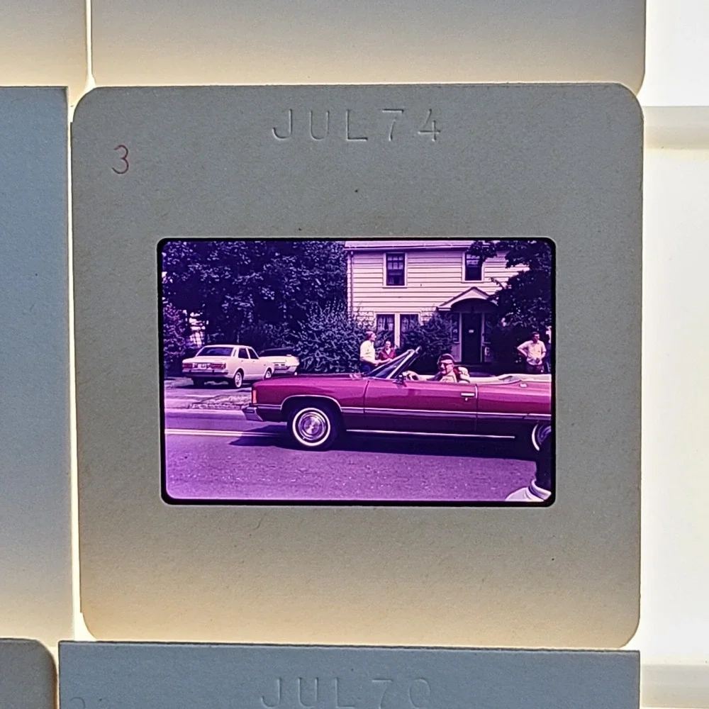Lot of 35 Slides Parade Photos‎ Americana Cars People 1970-1974